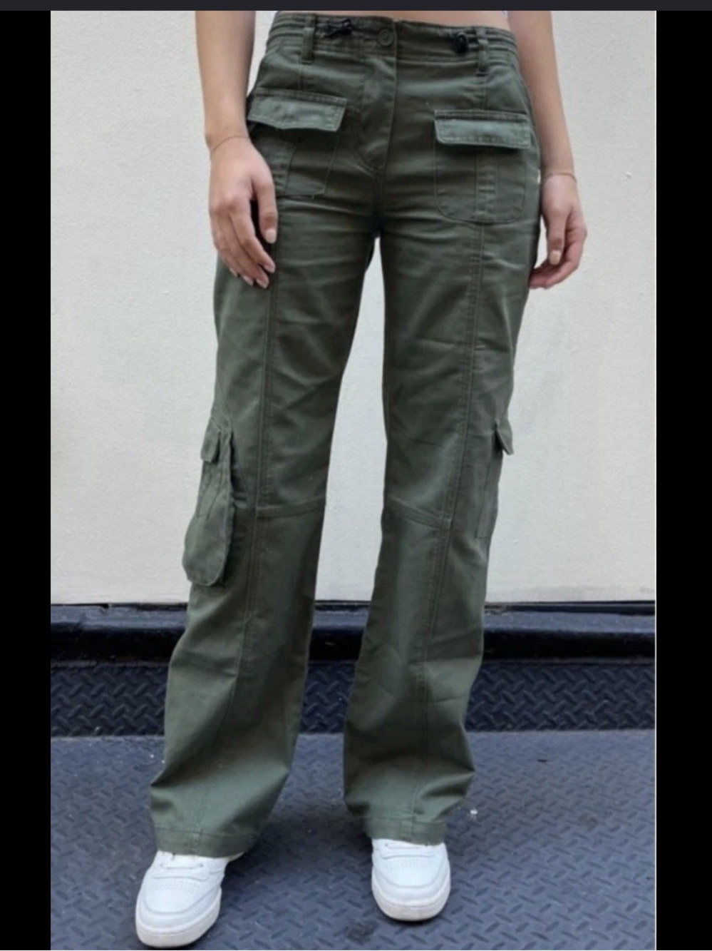 Brandy Melville Olive Green Cargo Pants